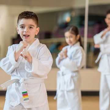 Power Kids beim Taekwondo-Training der Kampfkunstschule Fichtner