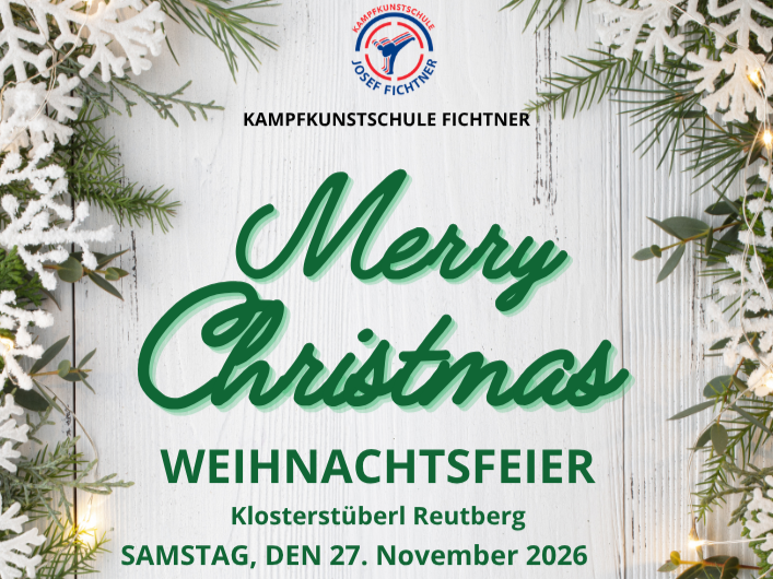 Wir laden Euch ein zur Weihnachtsfeier der Kampfkunstschule Fichtner